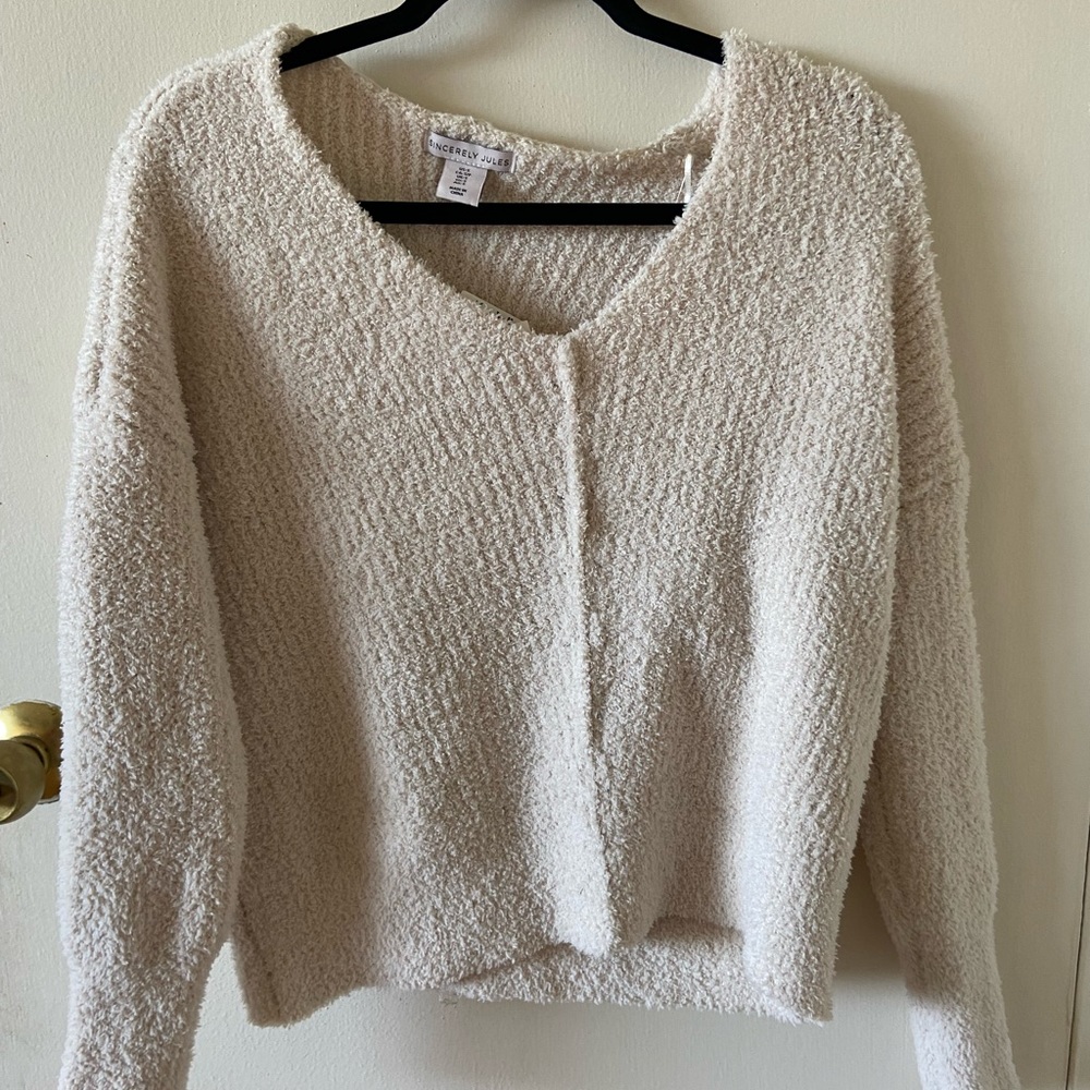 Sincerely Jules Cream Pullover Sweater
